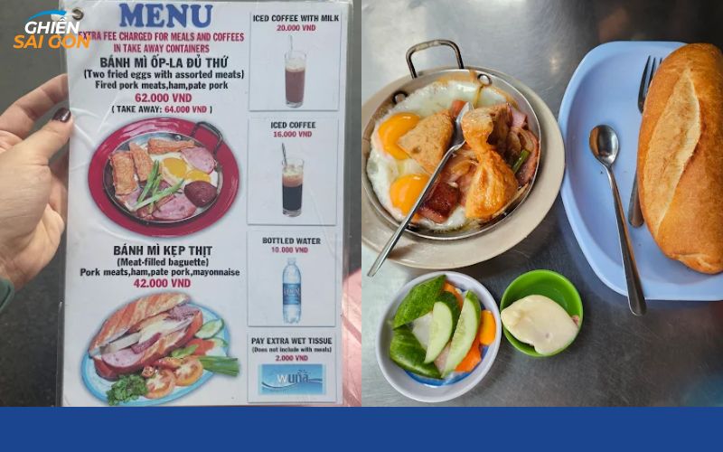 Bánh mì chảo Hòa Mã nổi tiếng