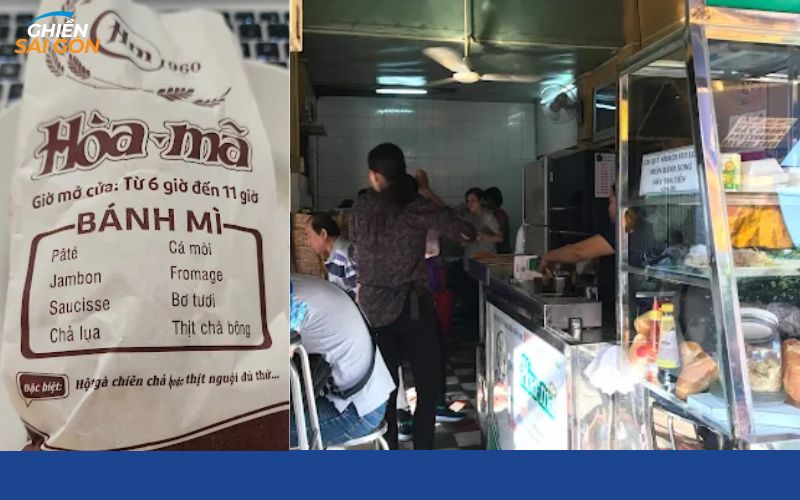 Dịch vụ tại bánh mì Hòa Mã Quận 3