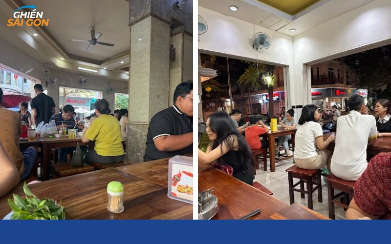 Không gian quán Bún Bắp Bò Phương Gò Vấp