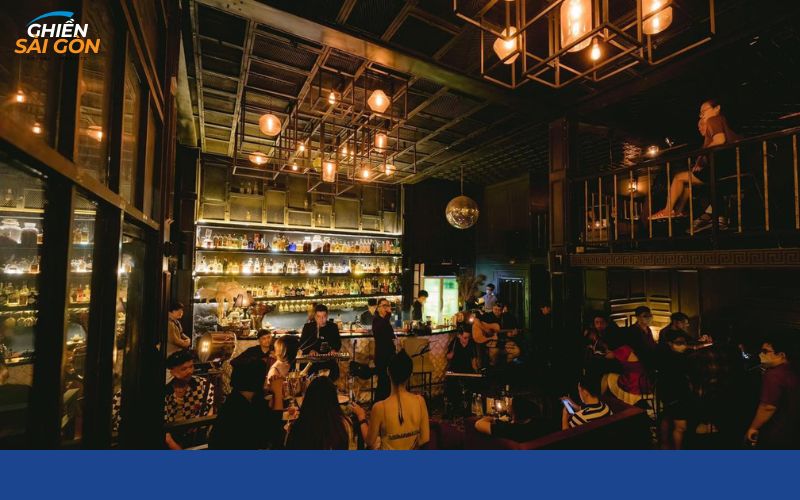 Không gian thư giãn của Thi Bar Saigon